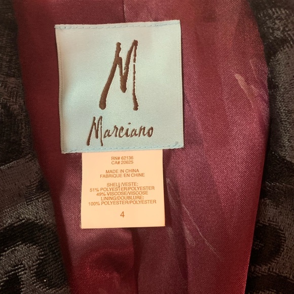 Marciano Brocade Blazer with faux leather buttons and trim - Picture 6 of 6